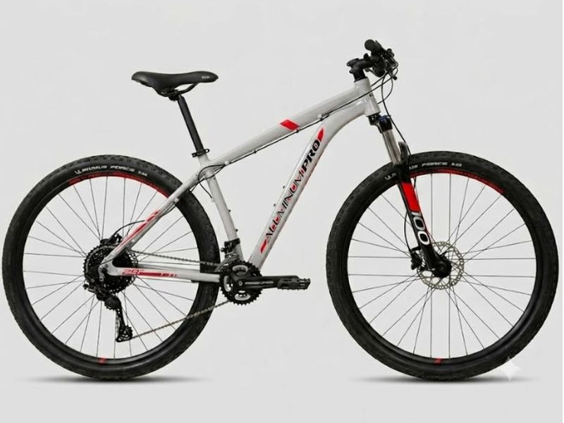 Bicicleta Caloi Aluminum Pro Aro 29 20V branca entre as melhores bicicletas aro 29, com suspensão de 100 mm e freios a disco.
