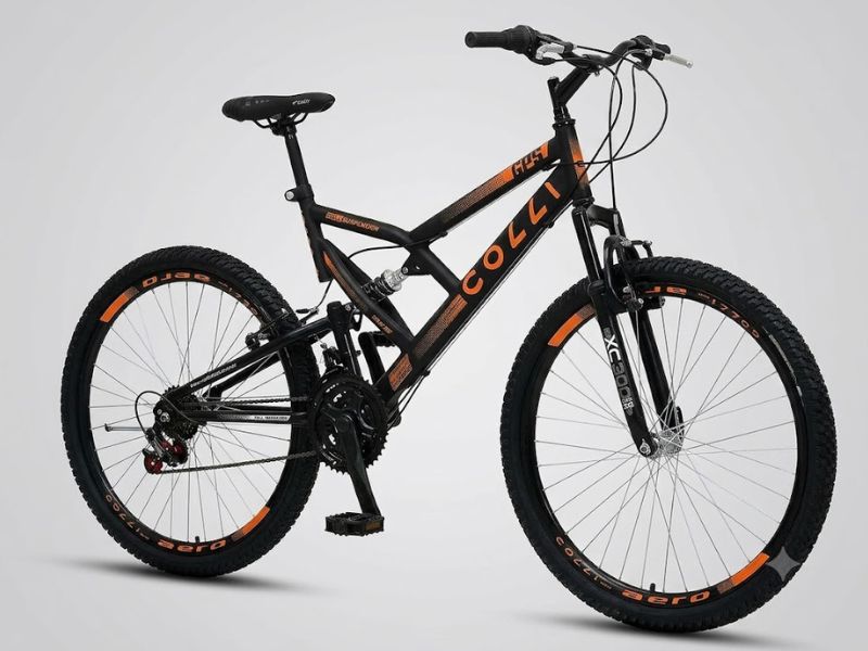 Bicicleta Colli GPS 148 Aro 26 21V é boa para passeios, ciclovias e caminhos recreativos leves.