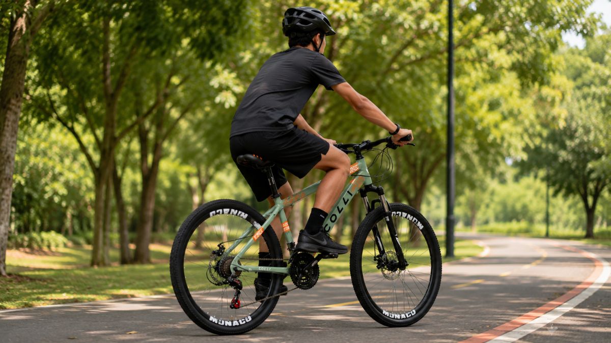 Bicicleta Colli Monaco Aro 26 21V é boa para passeios, ciclovias, parques e deslocamentos urbanos.