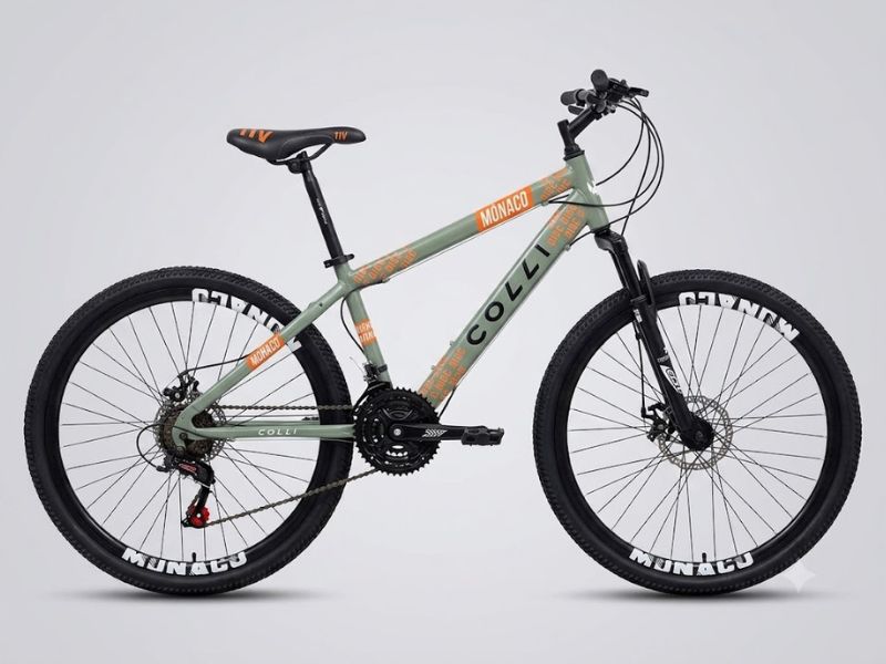 Bicicleta Colli Monaco Aro 26 21V, uma das melhores bicicletas aro 26 com freios a disco.