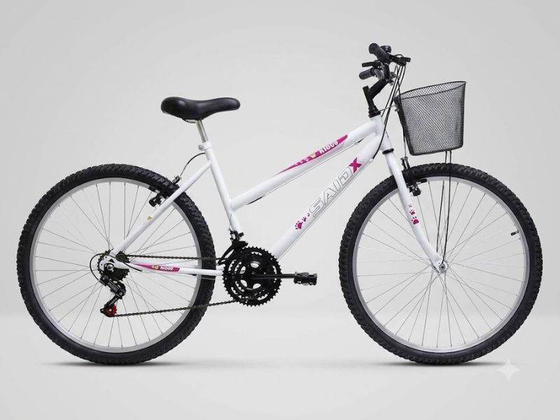 Bicicleta Saidx Feminina Aro 26 18V, uma das melhores bicicletas aro 26 para passeio feminino.