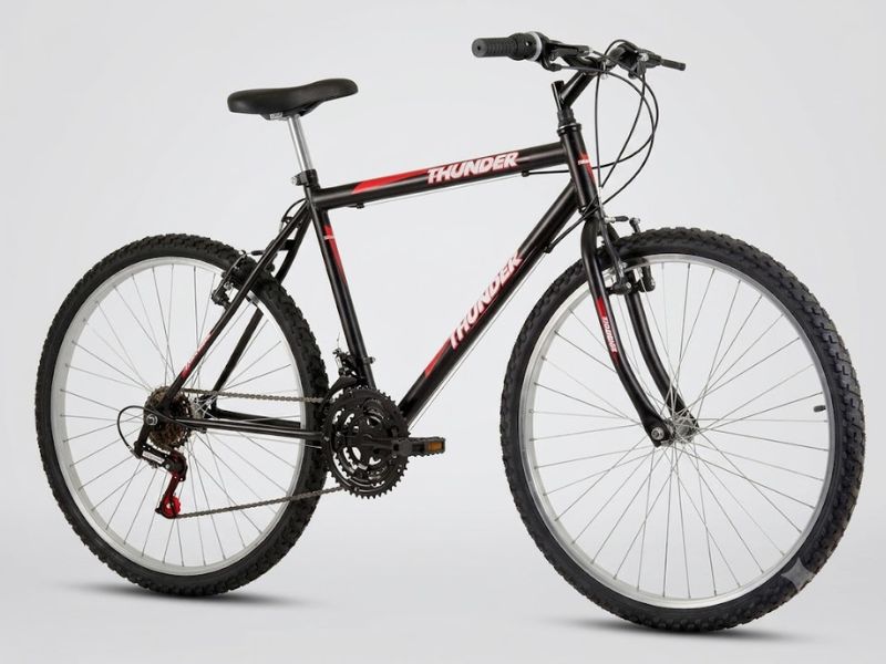 Bicicleta Track & Bikes Thunder P Aro 26 21V, uma das melhores bicicletas aro 26 para uso básico.